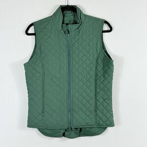 Outback Trading Company Grand Prix Green Quilted Vest Jacket Women's‎ Size Small